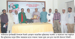 সিলেট প্রেসক্লাবে বীর মুক্তিযোদ্ধা মাসুক উদ্দিনকে সংবর্ধনা