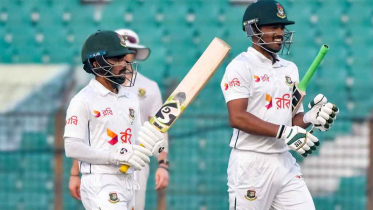 শান্ত-মুমিনুলের অবিচ্ছিন্ন জুটি নিয়ে লাঞ্চে টাইগাররা