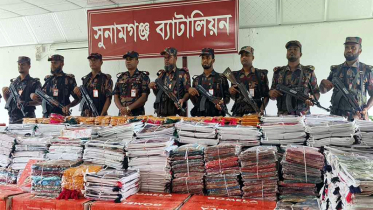 সুনামগঞ্জে ২ কোটি টাকার ভারতীয় পণ্য জব্দ