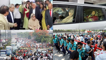 নেতাকর্মীদের ভালোবাসায় সিক্ত খালেদা জিয়া