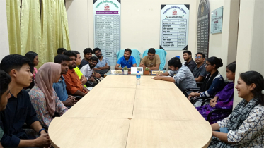 শাবি প্রেসক্লাবের সাথে দিক থিয়েটার সাস্ট-এর মতবিনিময় সভা