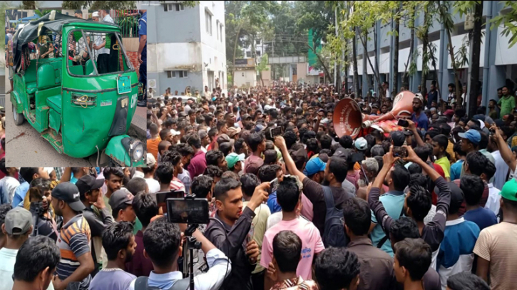 বিক্ষোভে উত্তাল সিলেট, ভাঙচুর-তাণ্ডবে ব্যাটারি রিকশা শ্রমিকরা